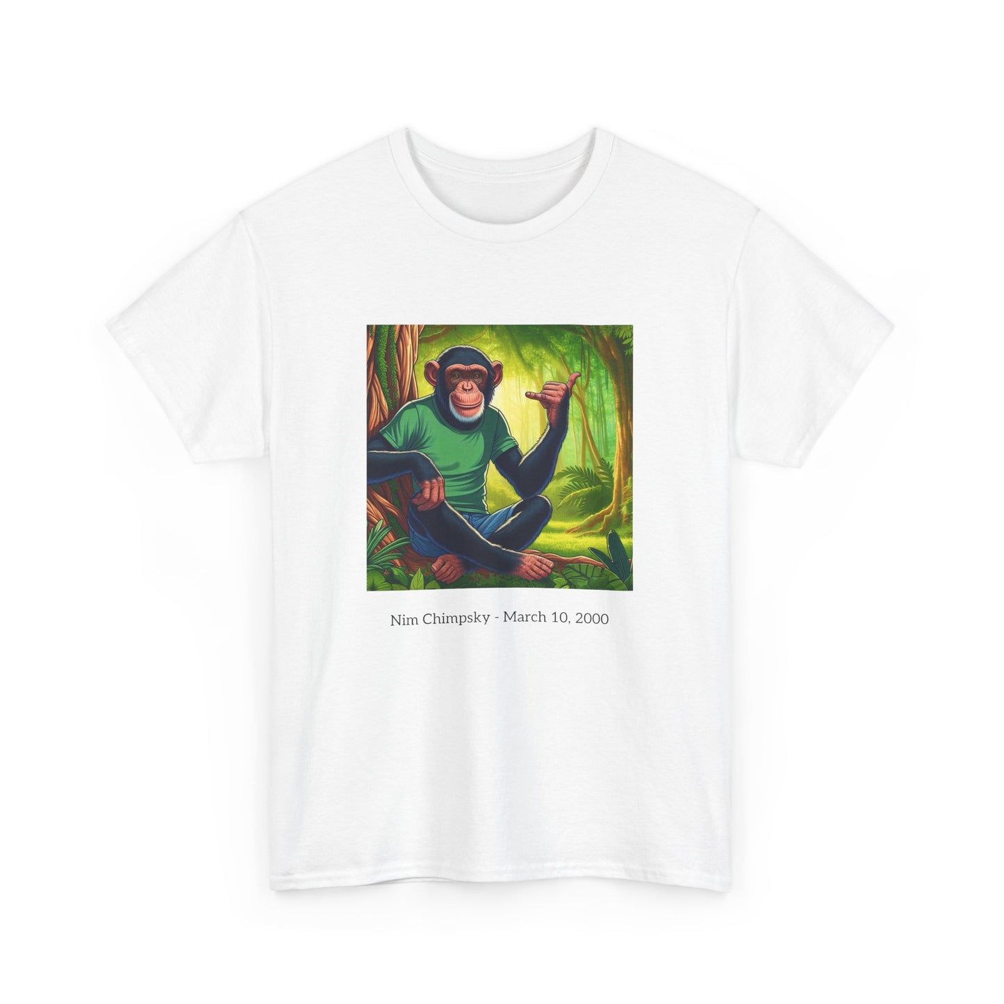 RIP Nim Chimpsky Heavy Cotton Tshirt