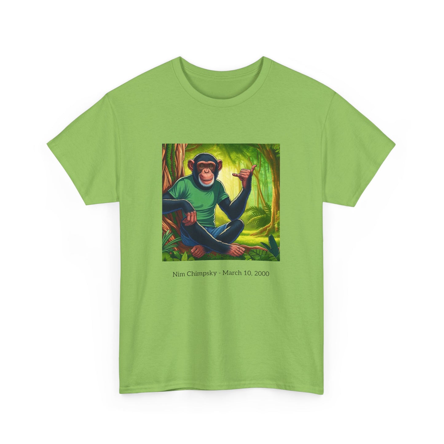 RIP Nim Chimpsky Heavy Cotton Tshirt