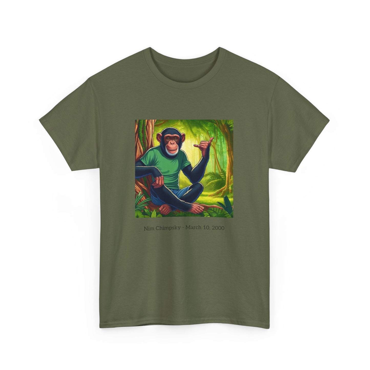 RIP Nim Chimpsky Heavy Cotton Tshirt