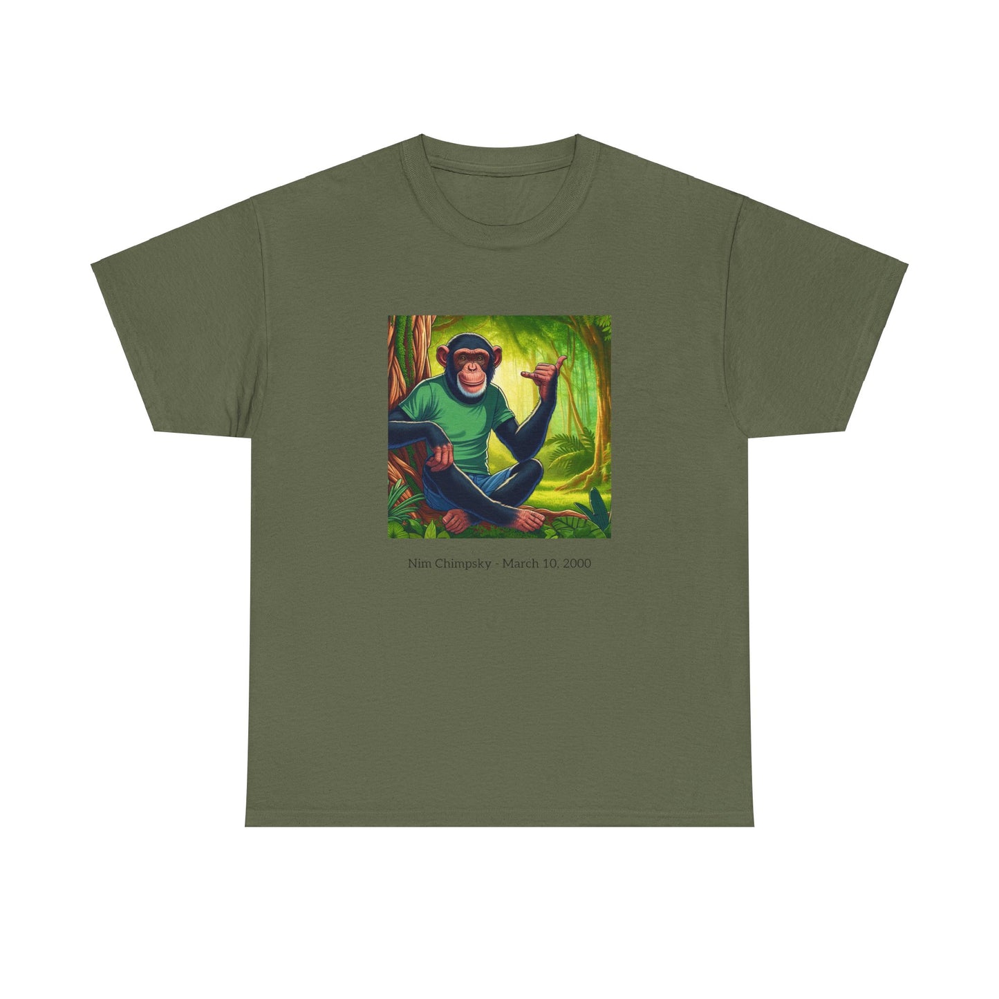 RIP Nim Chimpsky Heavy Cotton Tshirt