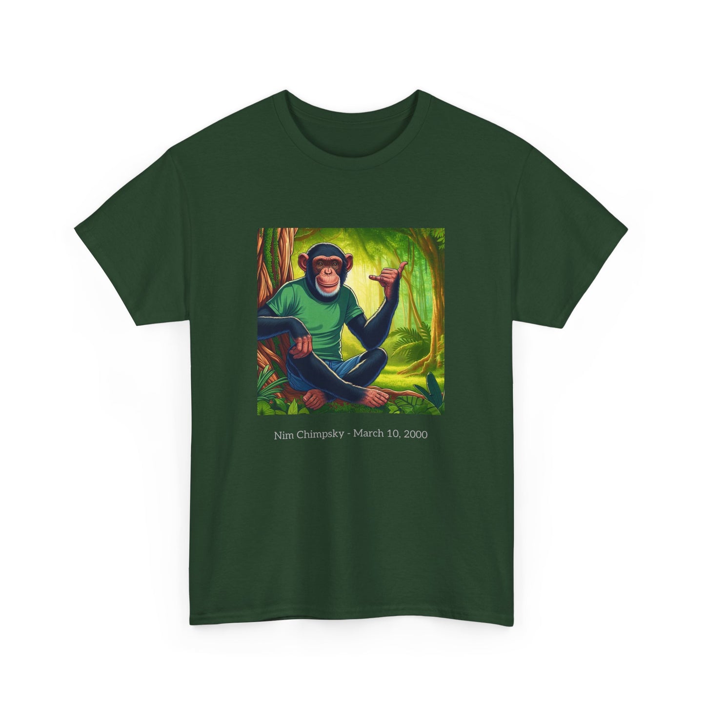 RIP Nim Chimpsky Heavy Cotton Tshirt