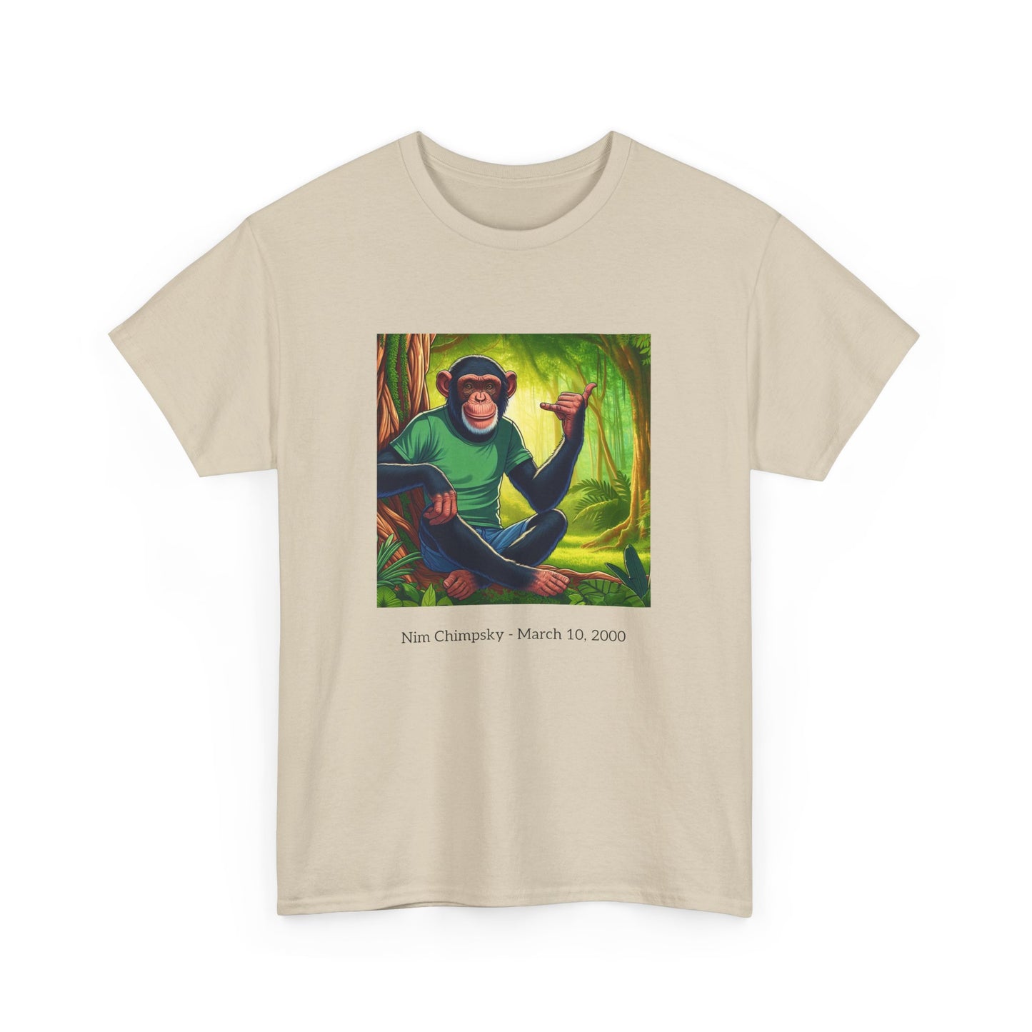 RIP Nim Chimpsky Heavy Cotton Tshirt