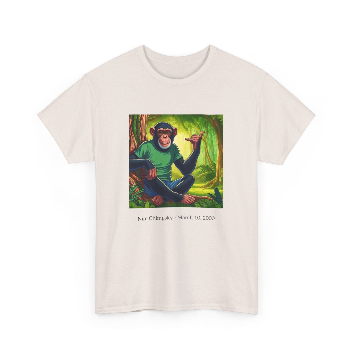 RIP Nim Chimpsky Heavy Cotton Tshirt