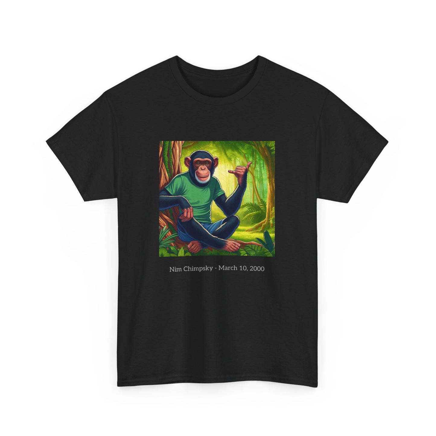 RIP Nim Chimpsky Heavy Cotton Tshirt